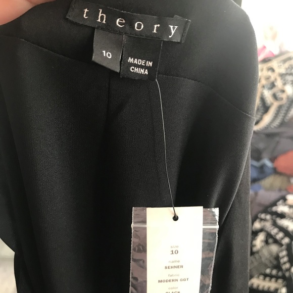 NWT Theory Black Maxi Dress 10 - Picture 2 of 5